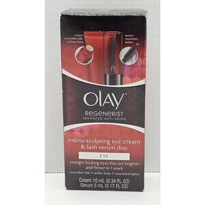 Olay Regenerist Advanced Anti-Aging Micro-Sculpting Eye Cream & Lash Serum Duo